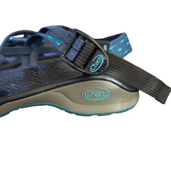 Chaco Z Cloud X2 Toe Strap Classic Sandals Blue Size 7 - Picture 7 of 10